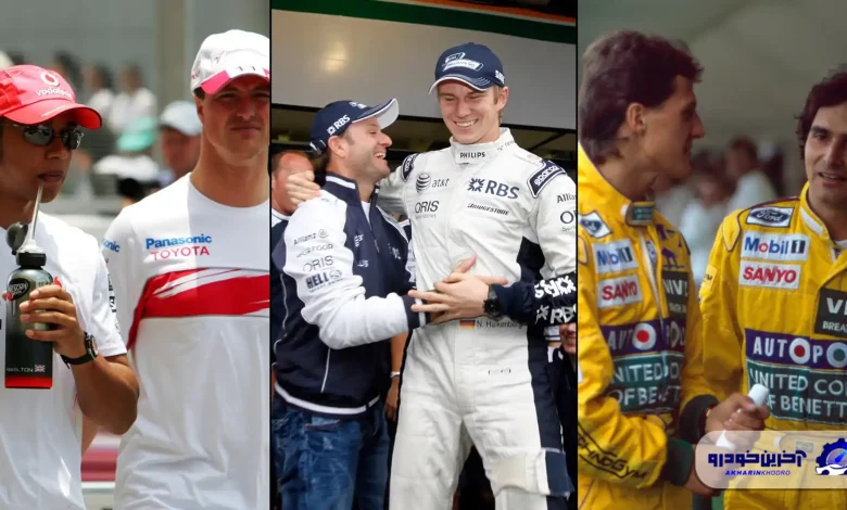 ۱۴ راننده از دوران مختلف که در F1 با یکدیگر مسابقه داده‌اند!